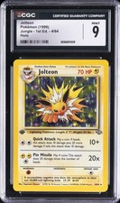 1999 JUNGLE -1ST ED HOLO #4/64 JOLTEON CGC 9 picture