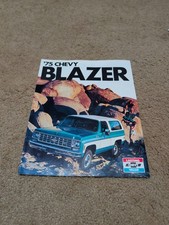 Original Vintage 1975 Chevy Blazer Brochure 75 CHEVROLET K5 picture