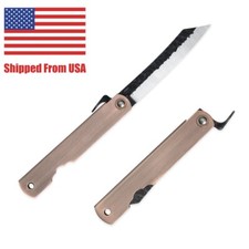 Folding Pocket Knife  Japanese Pocket Knife With Sheath Higonokami EDC Knives picture