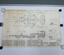 Vtg Rockwell International Aircraft blueprint engineering Lot 15 drawing prints picture