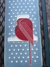 Motawi Cool Cardinai — Tile 4x8 Art Tile picture