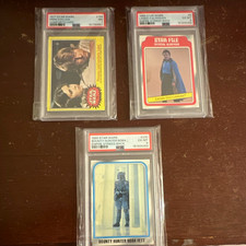 Topps 1977/1980 Star Wars PSA Graded Card Lot of 3 #154 Leia/Luke #8 #220 picture