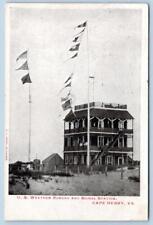1905 CAPE HENRY VIRGINIA U.S. WEATHER BUREAU & SIGNAL STATION KROPP POSTCARD picture
