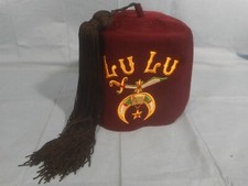 Vintage LULU SHRINERS HAT by Lodge Regalia LEHMBERG Philadelphia Pa., Mason picture