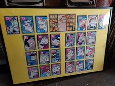 The Simpsons TV Guide 24 Secret Stars Complete Set Framed Display 2000 picture