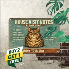 When Visiting My House Rules Tin Sign Funny Dog Welcome Metal Wall Plaque picture