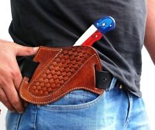 HANDMADE BELT SHEATH HOLSTER Genuine Leather Cover Case for  FIXED BLADE KNIFE  picture