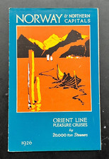 1926 Orient Line Cruise Advertising Brochure  Norway & Northern Capitals picture