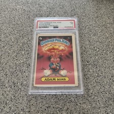 1985 GARBAGE PAIL KIDS STICKERS 8a ADAM BOMB CHECKLIST - PSA 1 picture