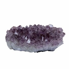 277g Brazil DEEP PURPLE AMETHYST DRUZY CRYSTAL CLUSTER BIG FOCAL BEAD geode v73 picture