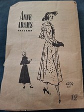 Vintage Anne Adams Blouse/Skirt Pattern 4702 Bust 30 picture