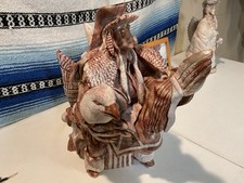 Ben Woody Jr. Signed-Hand Carved Navajo Utah Alabaster Stone Sculpture picture