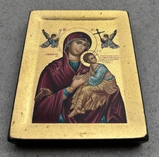 Theotokos of the Passion Icon - Handmade Greek Orthodox Byzantine Icon Beautiful picture