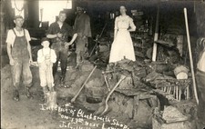Blacksmith Shop Occupation Child Labor c1900s-10s Real Photo Postcard bhn picture
