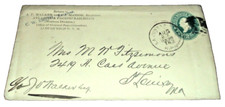 1896 ATLANTIC & PACIFIC COMPANY ENVELOPE ATSF LA JUNTA & ALBUQUERQUE RPO TRAIN 2 picture