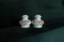 Vintage Mini Salt & Pepper Shakers Made in Occupied Japan White,Floral,Gold picture