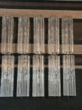  10 RARE VINTAGE MURANO VENINI TRONCHI ART GLASS CHANDELIER 10