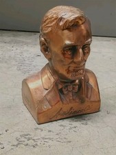 Abraham Lincoln Piggy Bank Vintage Bust Lot 75447 picture