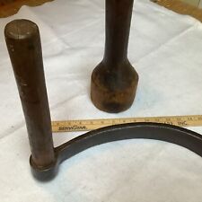 Vintage Wood Cooperage, Blacksmith Hand Forged Froe-Awesome Handle W/ Mallet picture