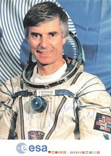 Ulf Merbold, original autograph, old autograph card, astronaut STS-9 picture