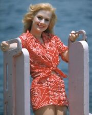 Shirley Jones 1950's Leggy Red Bandanna Crop Top Mini Skirt Glamour 8x10 Photo picture