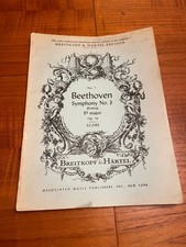 Beethoven Symphony No 3 Op. 55 Eroica Full-size conductor score Breitkopf Hartel picture