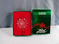 Gorham 1987 Lead Crystal Annual Christmas Ornament picture