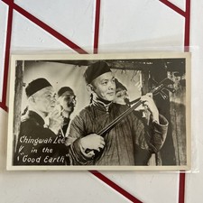 Actor Ching Wah Lee in Film Good Earth w/ Autograph, Real Photo RPPC Postcard A4 picture