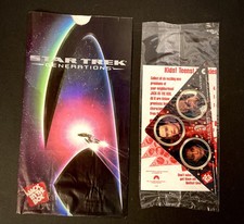 1994 Jack in the Box Star Trek Generations Milk Caps Sealed And JIB Bag picture