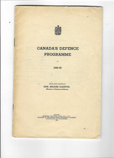 Canada's Defence Programme booklet, Ottawa 1949-50, Minister of National Defence picture