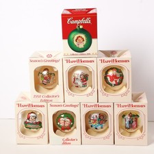 Vintage Campbell's Soup Christmas Ornaments Lot 1981-2006 Collector's Edition picture