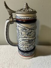 1981 Classic Airplanes Avon Beer Stein With Lid Ceramarte Brazil Aviation 1981 picture