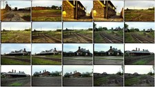 1983 ORIGINAL Slide x20 - ASHLAND WI DEPOT (and Area) Junction RR Station picture