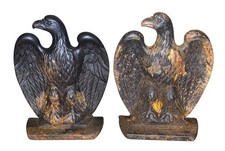Robert Emig American Eagle Vtg. Cast Iron Bookends USA Patriotic MCM picture