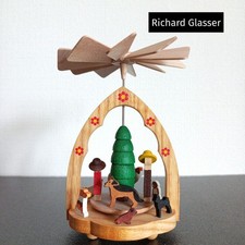 Richard Glaser Germany Wooden Windmill Christmas Pyramid  Unused picture