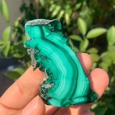 30G Top Natural Polyocular Malachite Quartz Crystal Gloss Mineral SpecimenK2 picture