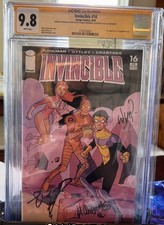 Invincible #16 CGC 9.8 3x Signed Ottley Kirkman Weiringo POP 1 picture