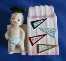 Very Rare Vintage 1961 Ceramic Baby Planter Graduate Canada Sampson Japan 5108A picture