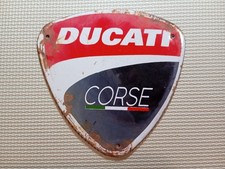 Vintage Ducati Corse Porcelain Enamel Sign 6