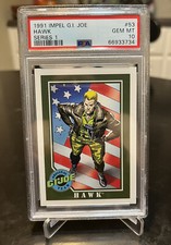 1991 IMPEL G.I. JOE - ORIGINAL TEAM SERIES 1 - HAWK #53 - PSA 10 GEM MINT picture