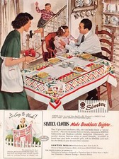 1940s Simtex Cloths Linen 