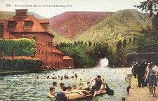 c1912 Postcard - Pool & Bath House In Glenwood Springs, Colorado ~ #-10099 picture