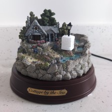 Thomas Kinkade Waterfall Cottage by the Sea Sculpture Tested picture