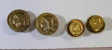 Religious Medal Pin Lot H.N.S. & St Christopher x9 Vintage Goldtone picture