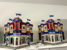 2004 vintage Chicago Cubs Christmas Village Buildings Hawthorne Village 6 total picture