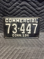 1940's Connecticut Commercial License Plate 73-447 picture