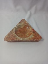 1960s Antique Italian Burnt Orange With Coral Alabaster Ashtray picture