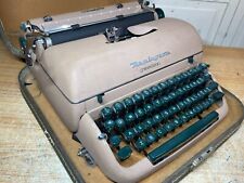 1957 Remington Quiet-Riter Working Vintage Portable Typewriter w New Ink & Case picture