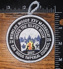 San Diego Imperial Council California Webelos Woods Mataguay 2007 BSA Patch picture