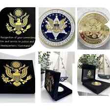 US Federal Marshal Service Special Agent Challenge Coin USA with velvet case picture